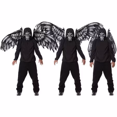 Dödsängel mask och vingar