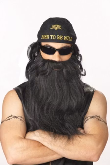 Biker Skägg med mustasch