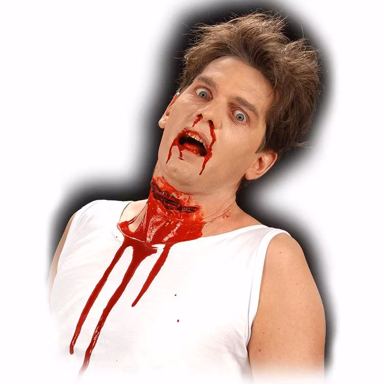 Avskuren hals Halloweensmink