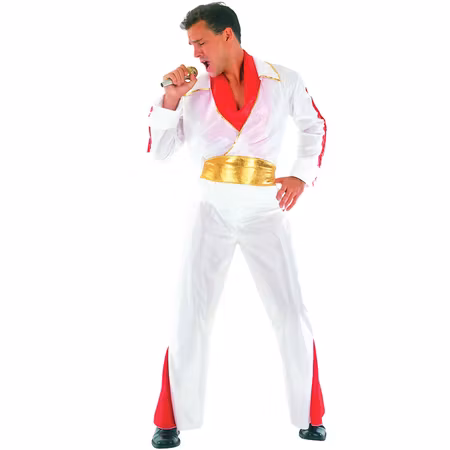 Elvis med Guldbälte Maskeraddräkt