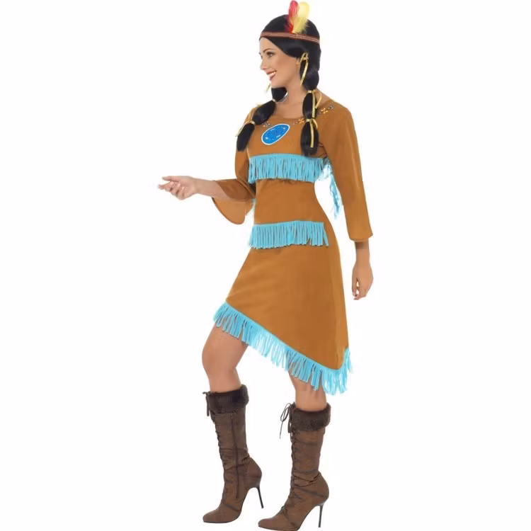 Indiandräkt Prinsessa dräkt Maskeraddräkt Halloween