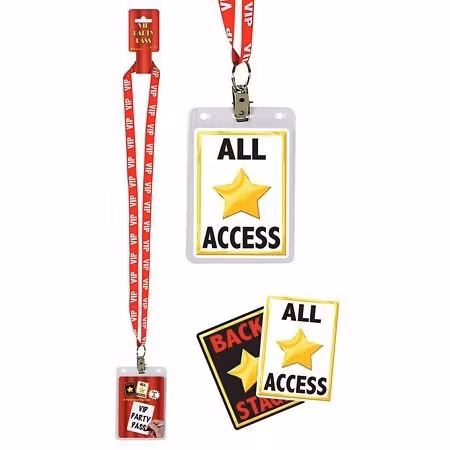Backstage Pass Fake inträde Maskerad