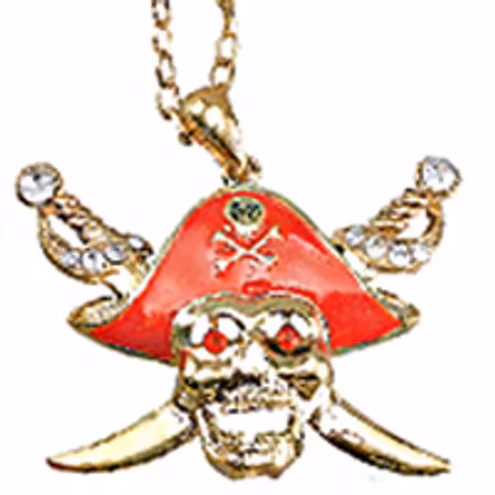 Pirat döskalle halsband Maskerad