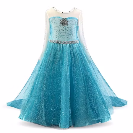 Frost Elsa prinsessklänning