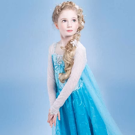 Frost Elsa prinsessklänning