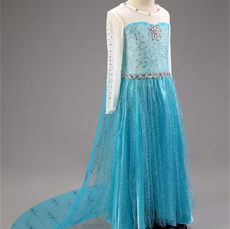 Frost Elsa prinsessklänning