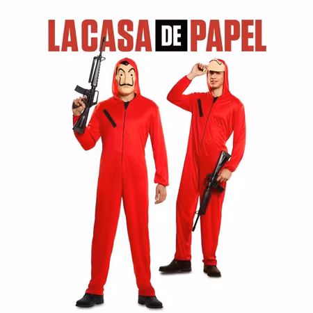 La Casa De Papel Maskeraddräkt Halloween