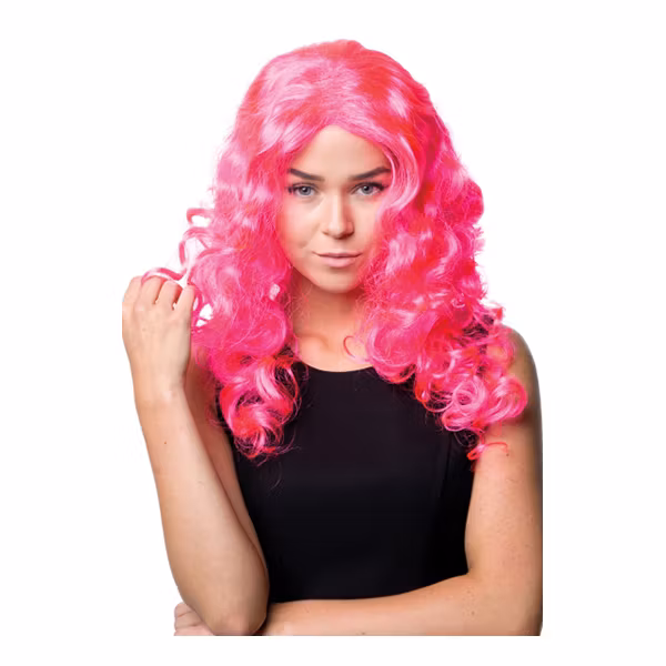 Rosa Lång Jessica Peruk Maskerad Halloween