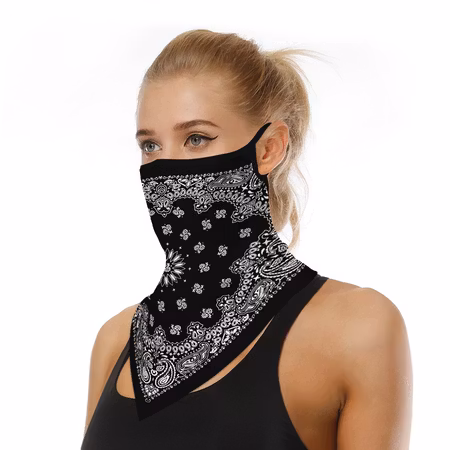 Munskydd Ansiktsscarf Bandanna Baklava Tvättbar