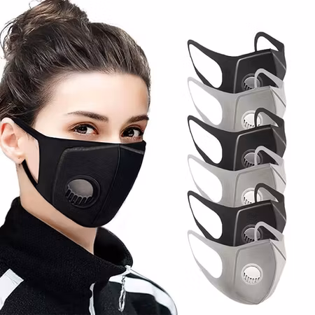 Tvättbart Munskydd / Mask Ventil 3-pack