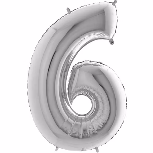 Sifferballong Silver 6