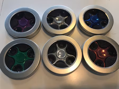 Fidget Spinner Gyro Effect Metallic