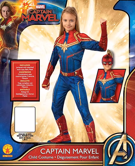 BARNDRÄKT, CAPTAIN MARVEL