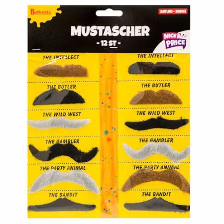 MUSTASCH KARTA, 12 ST