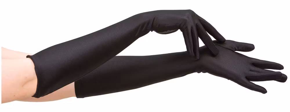 Handskar Svarta Långa