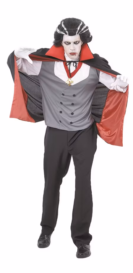 Dracula Vampyr Maskeraddräkt Halloween