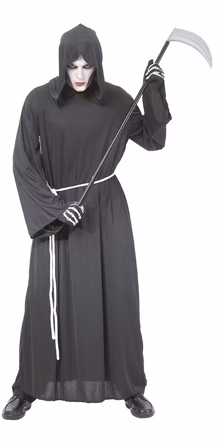 Grim Reaper Liemannen Döden Maskeraddräkt Halloween