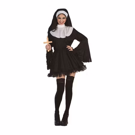 Nunnaklänning Kort Maskeraddräkt