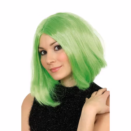 Grön Celebrity Peruk Maskerad Halloween