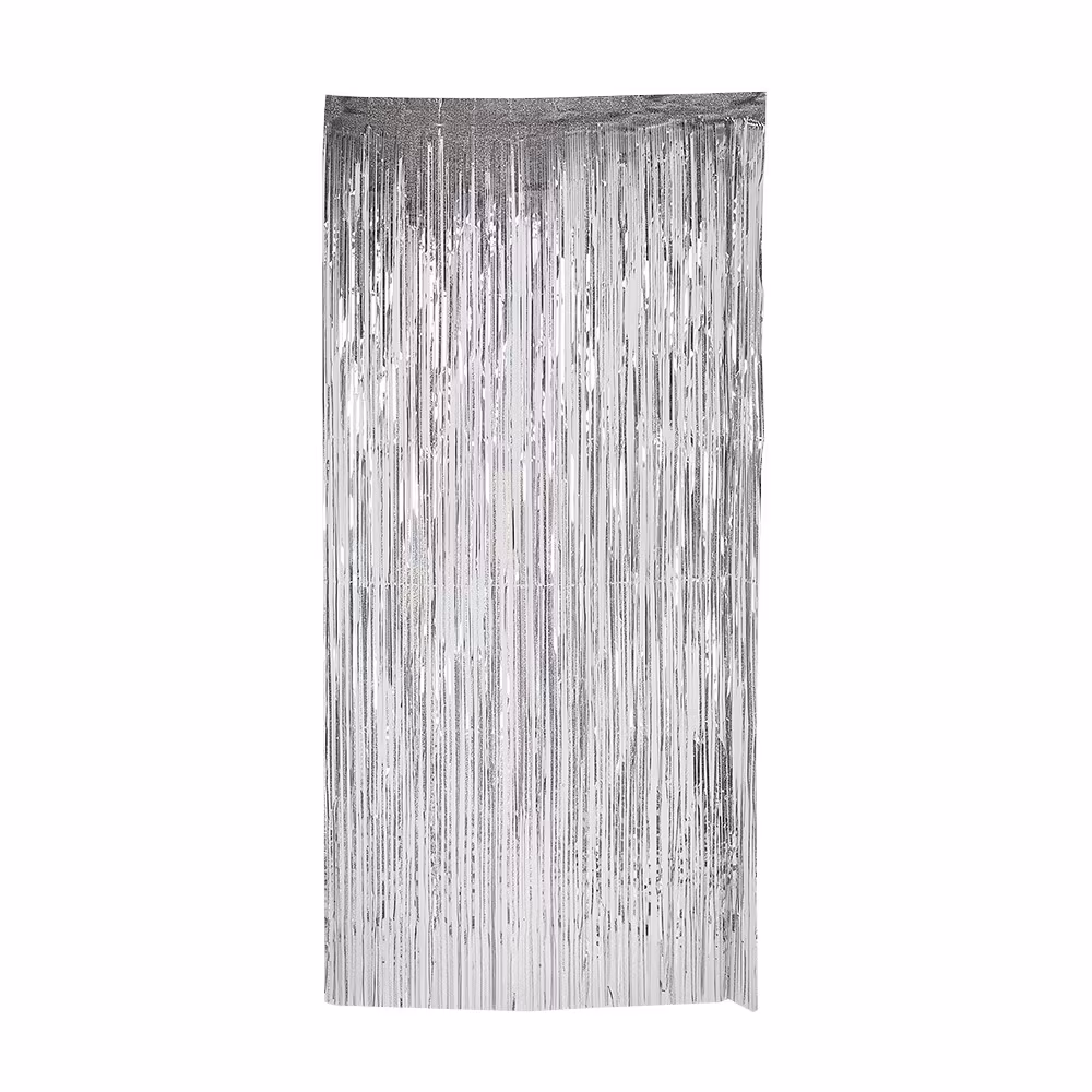 Dörrdraperi Silver Glitter 92x240 cm