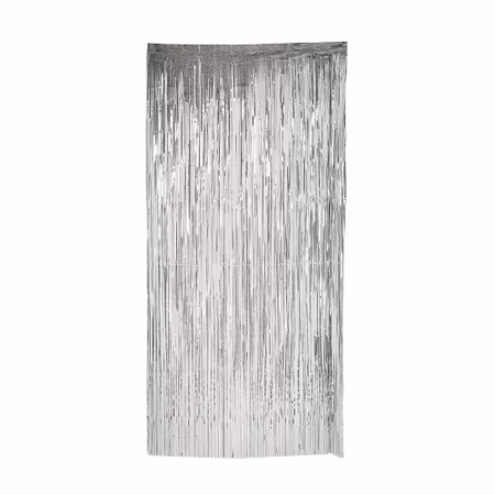 Dörrdraperi Silver Glitter 92x240 cm