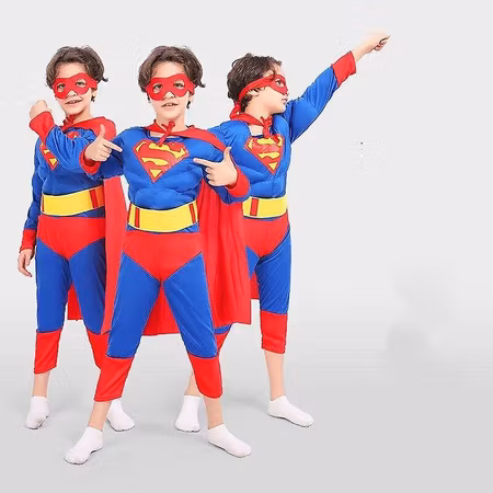 Superman deluxe  Barn Maskeraddräkt