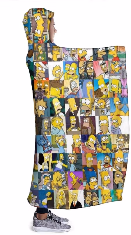 Simpson Pläd med Huva