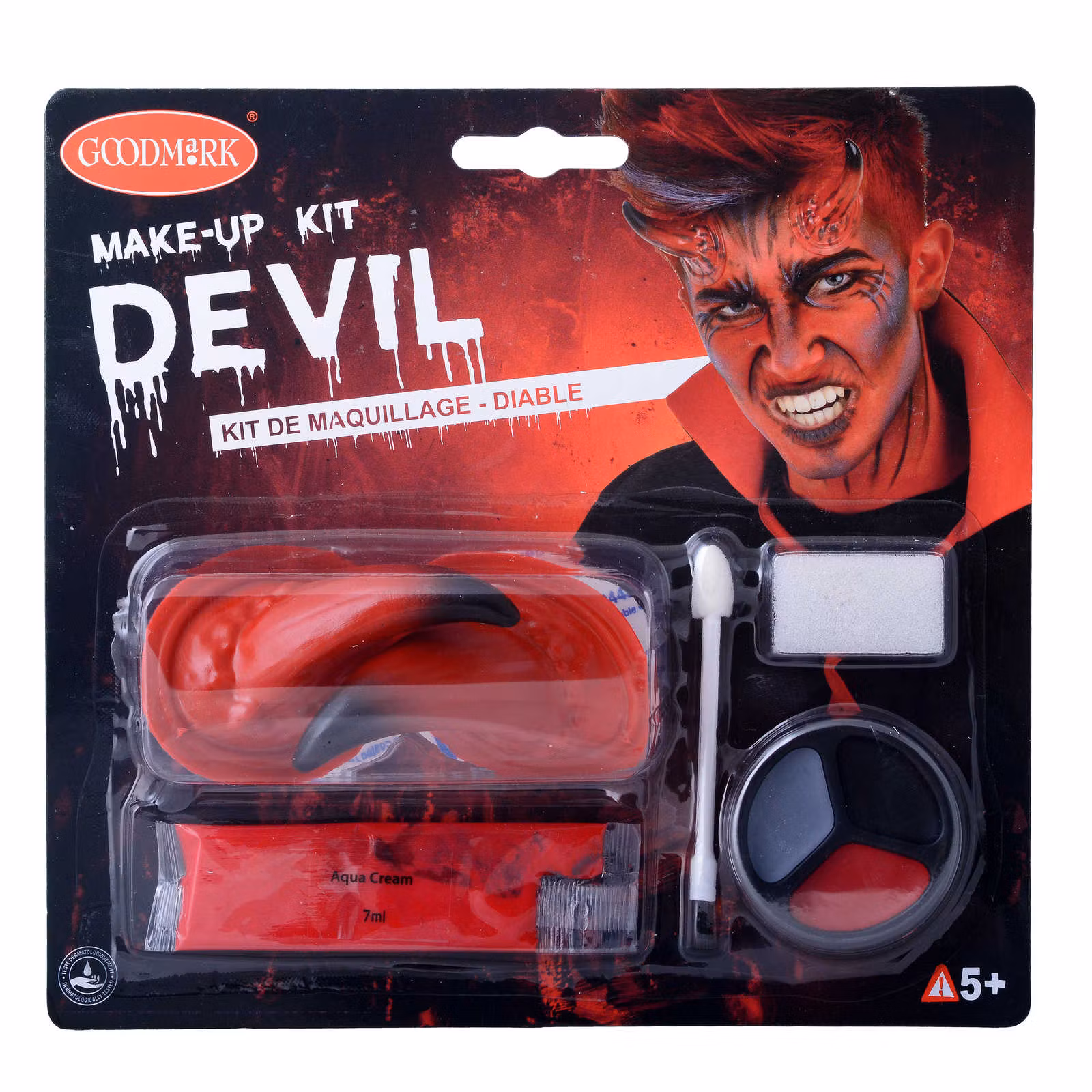 Sminkset Make-up kit Devil Maskerad Halloween