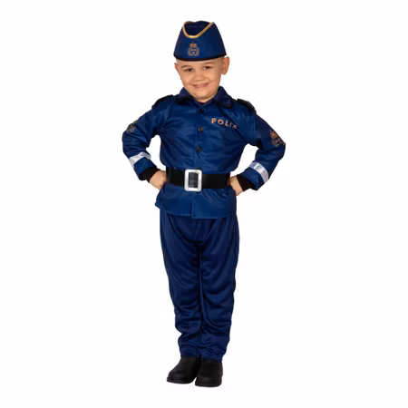 Polis Polisdräkt Barn Maskeraddräkt