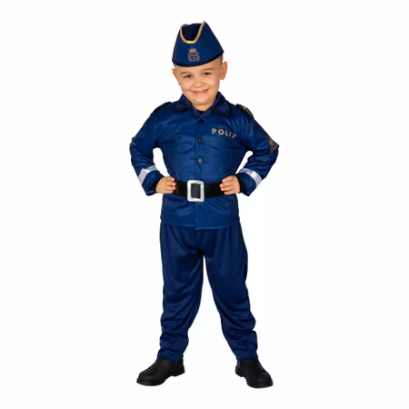 Polis Polisdräkt Barn Maskeraddräkt