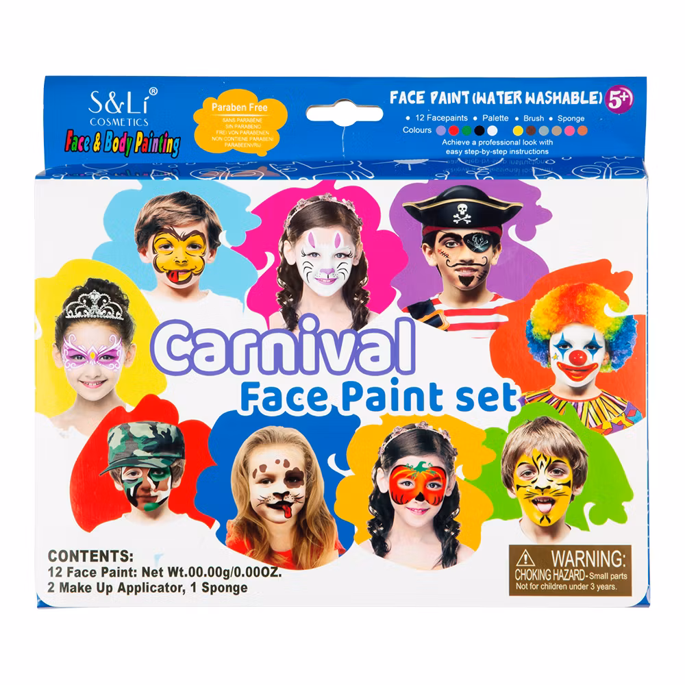 Ansiktsmålning Carnival Sminkset Halloweensmink