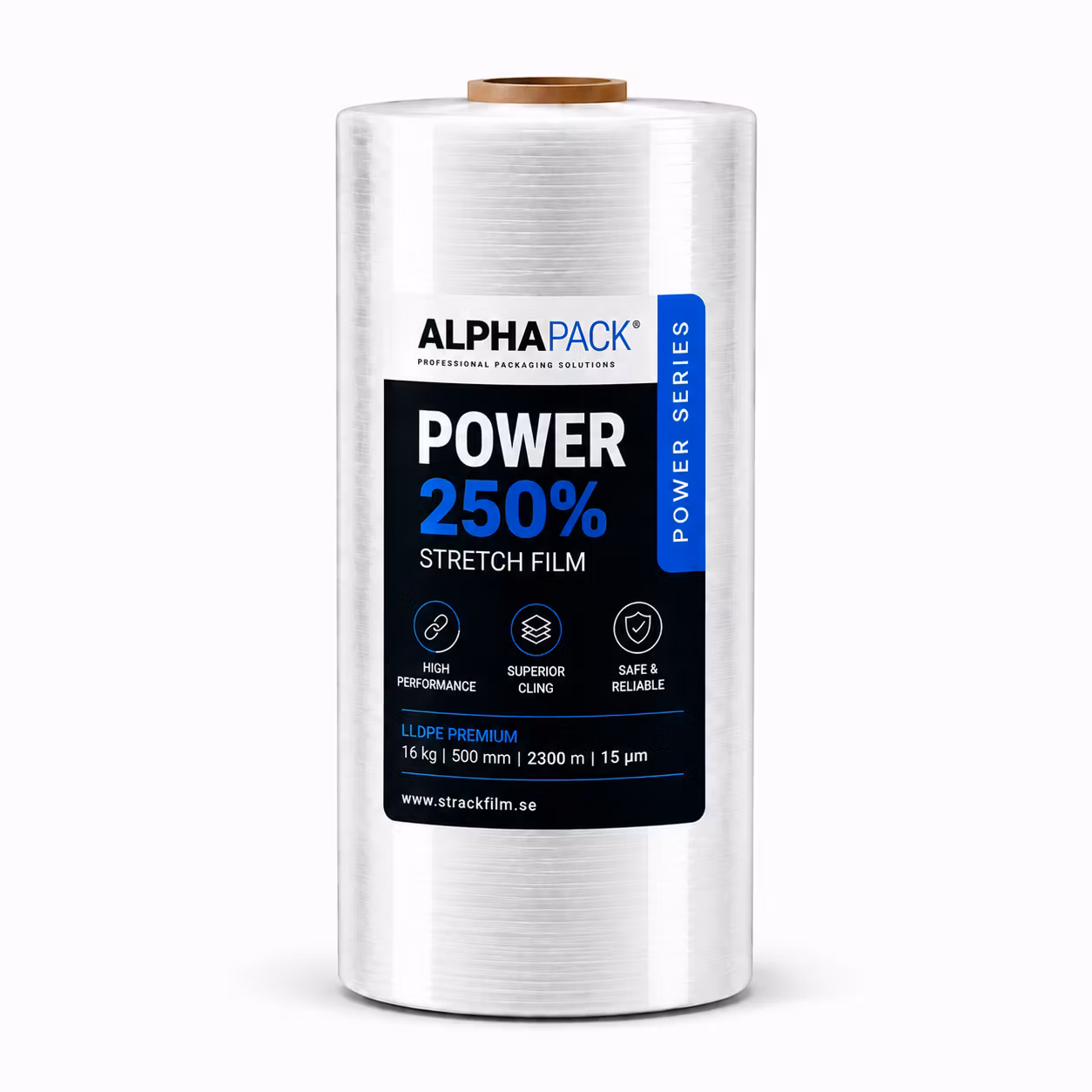 Konekiristekalvo POWER läpinäkyvä – 15 my