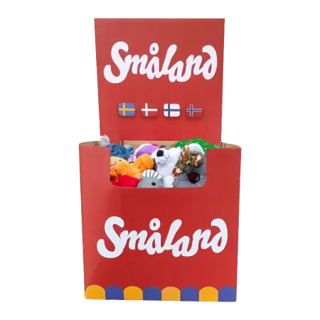 Småland Hundleksaker, 10–20 cm.