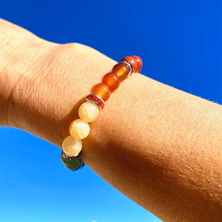 7 Chakra Kristaller 8mm pärlor Armband