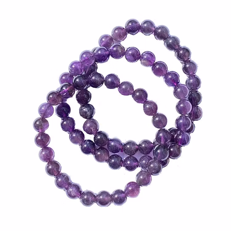 Ametist 8mm pärlor Armband