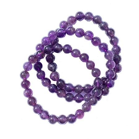 Ametist 8mm pärlor Armband