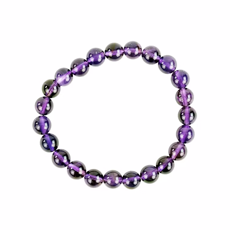 Ametist 8mm pärlor Armband