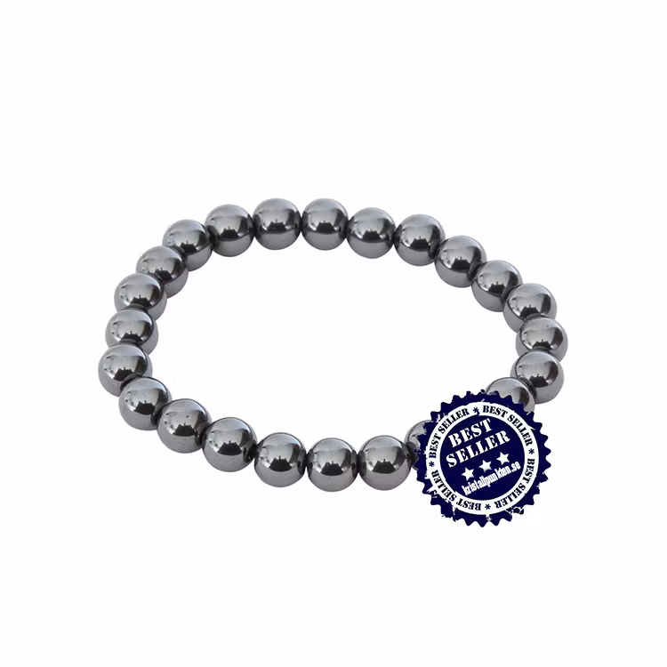 Hematit 8mm pärlor Armband