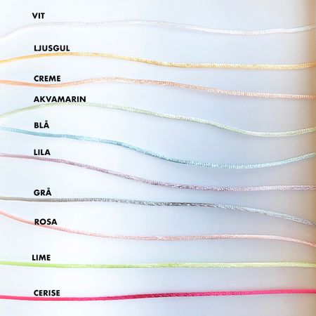 Satinsnöre 1 m till hängsmycken
