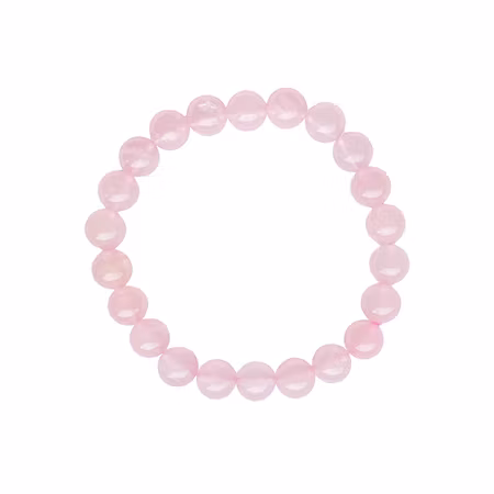 Rosenkvarts 8mm pärlor Armband