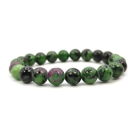 Rubinzoisit 8mm pärlor Armband