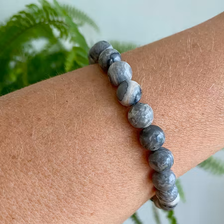 Map Stone 8mm pärlor Armband 'Större Handled'