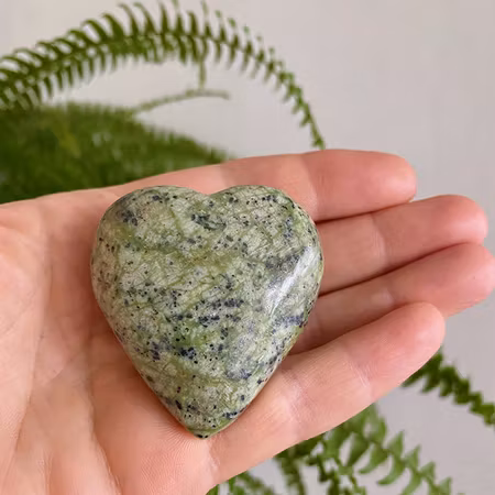 Serpentin Jade Hjärta 4cm