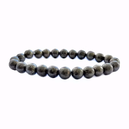 Pyrit 8mm pärlor Armband