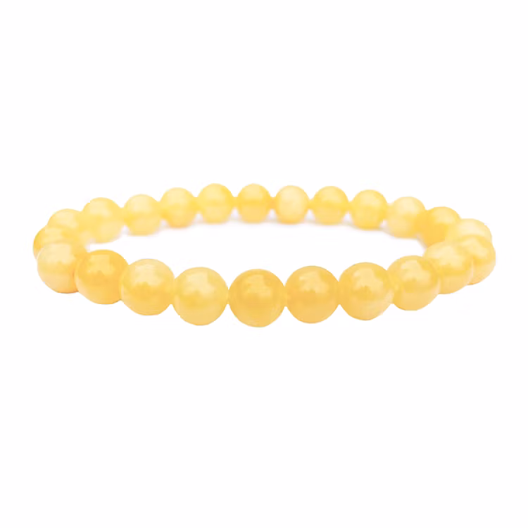 Jade Citron 8mm pärlor Armband