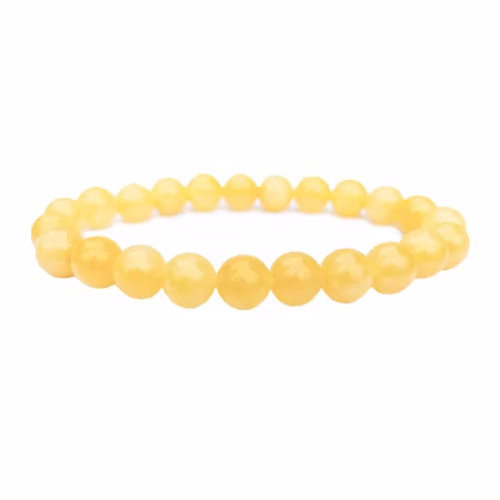 Jade Citron 8mm pärlor Armband
