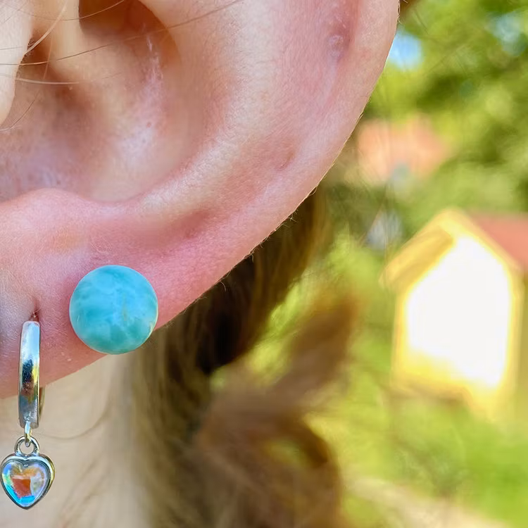 Larimar Örhängen (Pärla Silver 925)