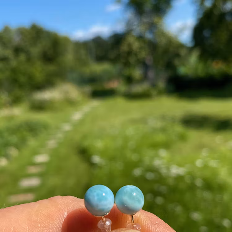 Larimar Örhängen (Pärla Silver 925)