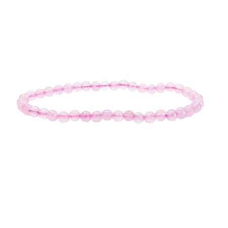 Rosenkvarts 4mm pärlor Armband