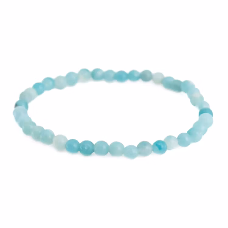 Amasonit 4mm pärlor Armband